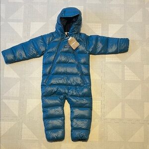 Patagonia Blue Hi Loft Bunting 18-24 months